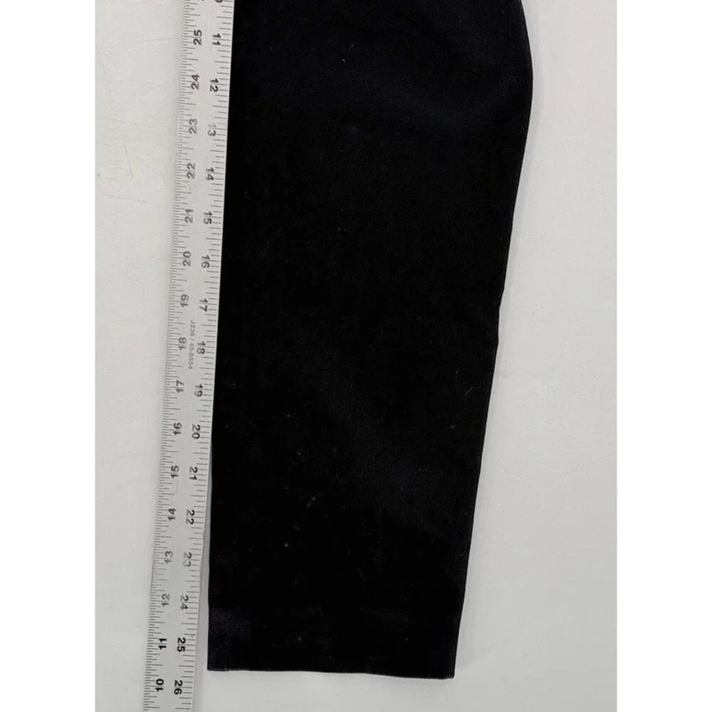 J.Crew Factory Stretch Skinny Black Cropped Pants Size‎ 6 Workwear Office Preppy